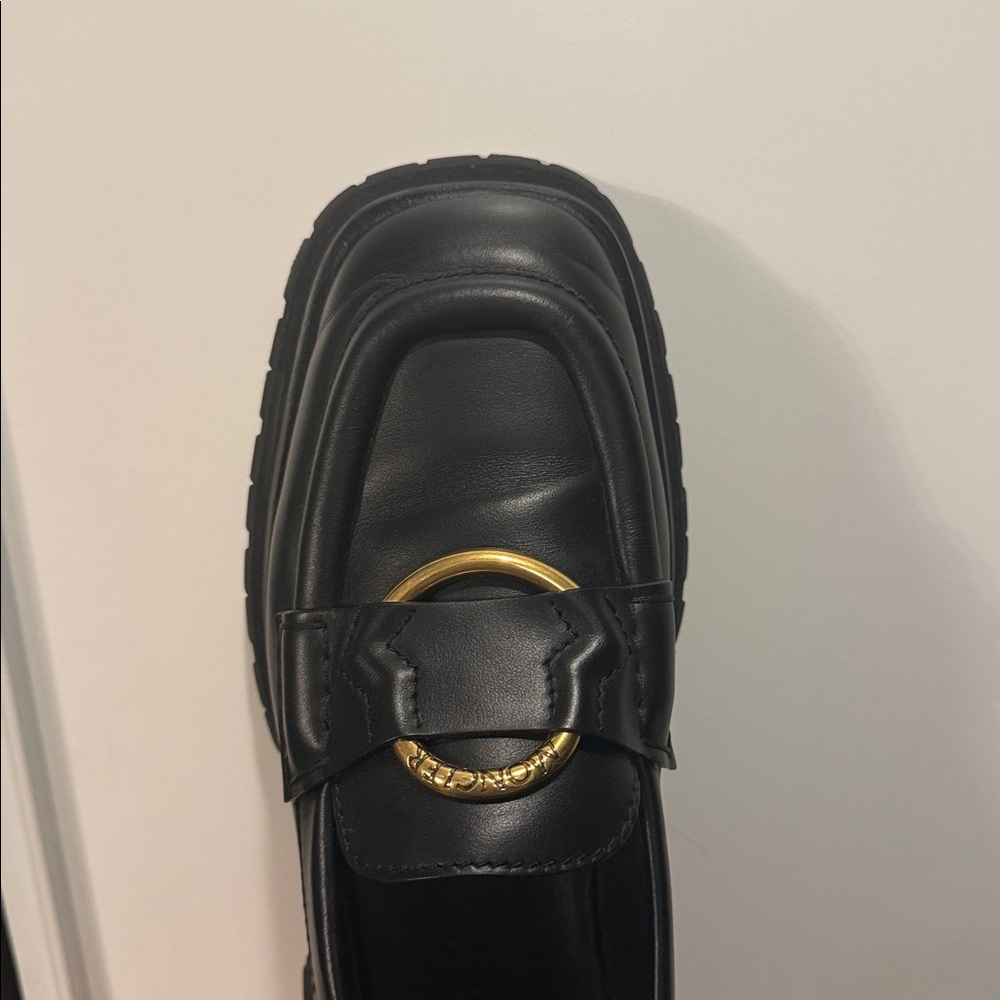 Moncler Women's Black Bell Loafers- Size 40 - Picture 7 of 7